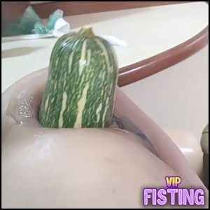 Wife Monster Anal Gape Loose With Giant Vegetables POV Amateur – Vegetable Anal